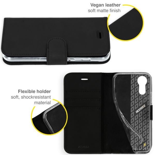 Wallet TPU Klapphülle für das Samsung Galaxy Xcover 5 - Schwarz