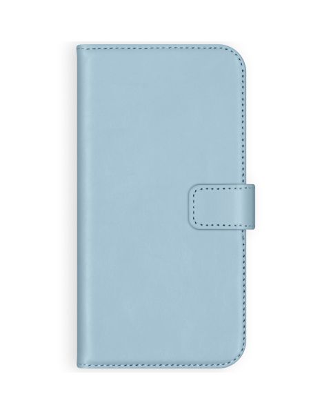 Selencia Echt Lederen Bookcase Samsung Galaxy S20 FE - Lichtblauw / Hellblau / Light Blue