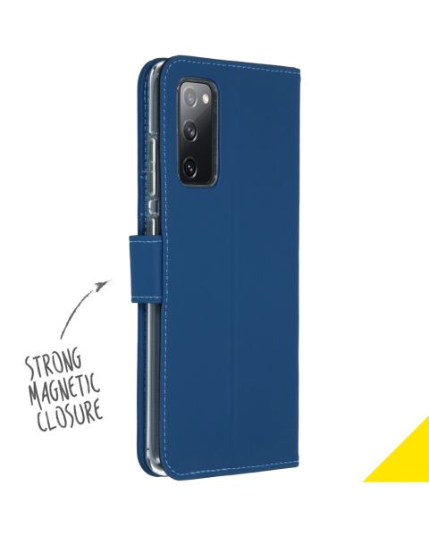 Wallet TPU Klapphülle für das Samsung Galaxy S20 FE - Dunkelblau