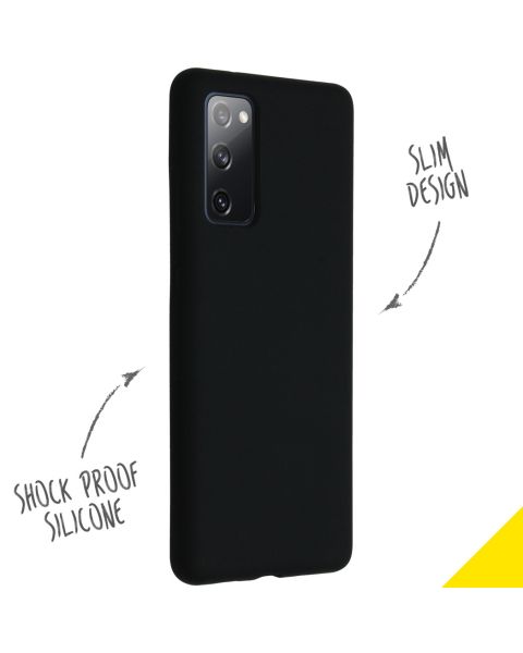 Liquid Silikoncase für das Samsung Galaxy S20 FE - Schwarz