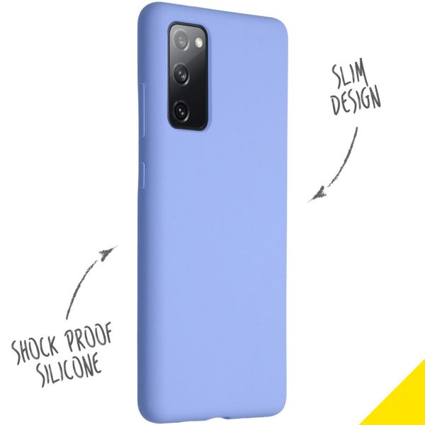 Liquid Silicone Backcover Samsung Galaxy S20 FE - Lilac - Lila