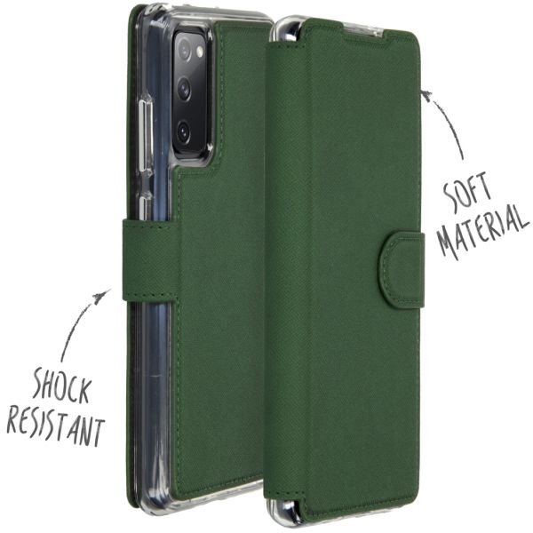 Xtreme Wallet Booktype Samsung Galaxy S20 FE - Donkergroen - Donkergroen / Dark Green