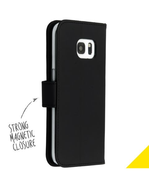 Wallet Softcase Booktype Samsung Galaxy S7 - Zwart / Black