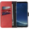 Selencia Echt Lederen Bookcase Samsung Galaxy S8 - Rood / Rot / Red