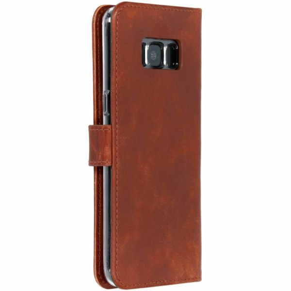 Echtleder Klapphülle Braun für das Samsung Galaxy S8