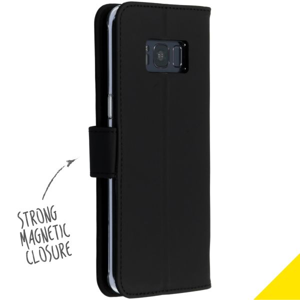 Schwarzes Wallet TPU Klapphülle für das Samsung Galaxy S8
