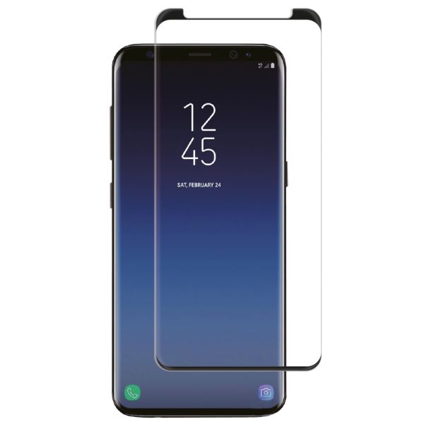 Premium Screen Protector aus gehärtetem Glas für das Samsung Galaxy S9 - Schwarz