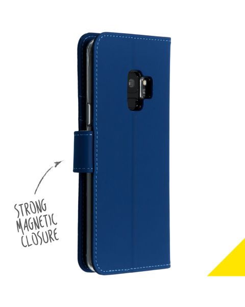 Blaues Wallet TPU Klapphülle für das Samsung Galaxy S9