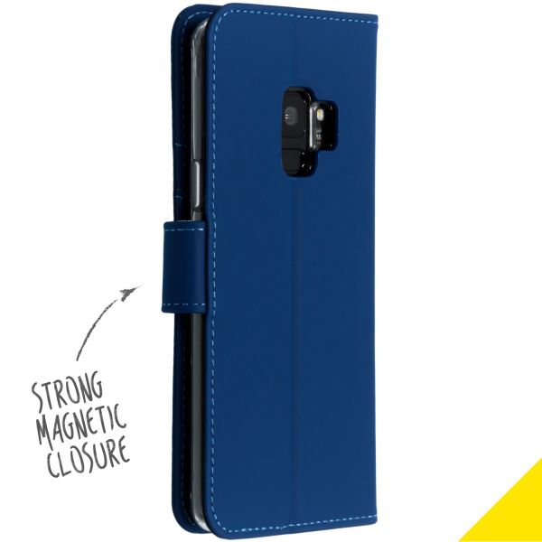 Blaues Wallet TPU Klapphülle für das Samsung Galaxy S9