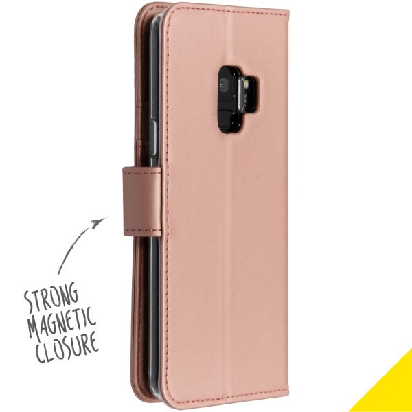 Roségoldfarbenes Wallet TPU Klapphülle für das Samsung Galaxy S9