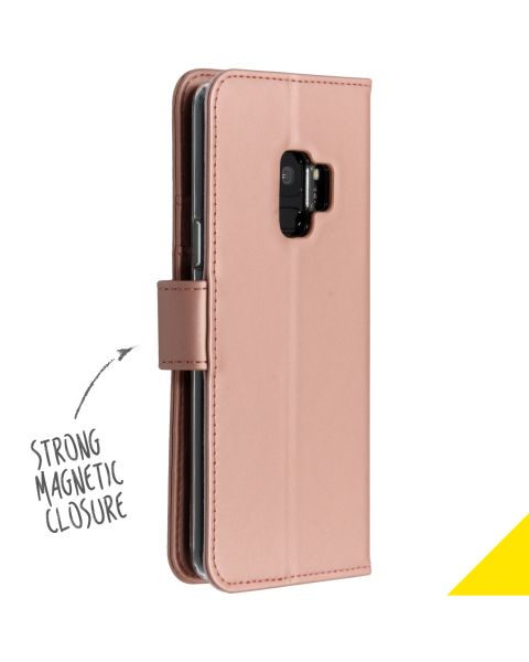 Roségoldfarbenes Wallet TPU Klapphülle für das Samsung Galaxy S9