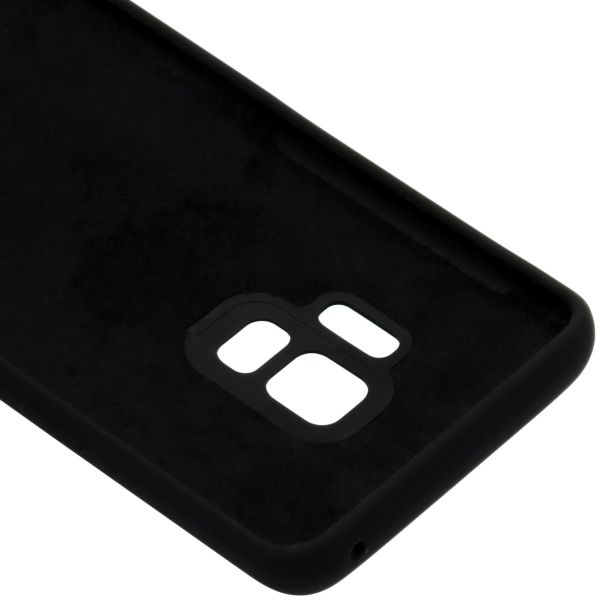 Liquid Silikoncase Schwarz für das Samsung Galaxy S9
