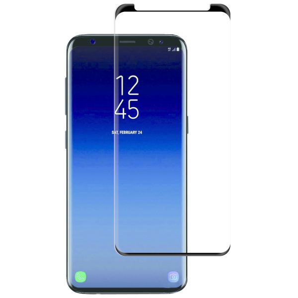 Premium Screen Protector aus gehärtetem Glas für das Samsung Galaxy S9 Plus - Schwarz