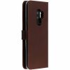 Echtleder Klapphülle Braun für Samsung Galaxy S9 Plus