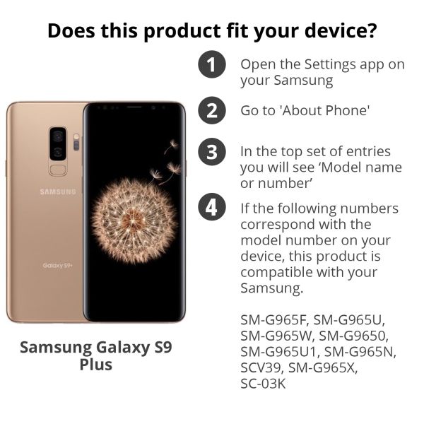 Blaues Wallet TPU Klapphülle für das Samsung Galaxy S9 Plus