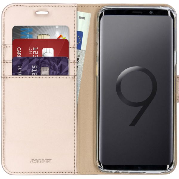 Wallet Softcase Booktype Samsung Galaxy S9 Plus - Goud / Gold