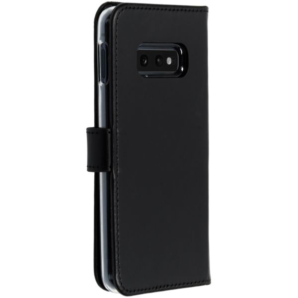 Echtleder Klapphülle Schwarz für das Samsung Galaxy S10e