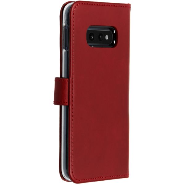Echtleder Klapphülle Rot für das Samsung Galaxy S10e