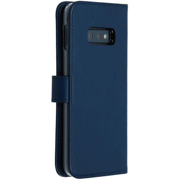 Echtleder Klapphülle Blau für Samsung Galaxy S10e