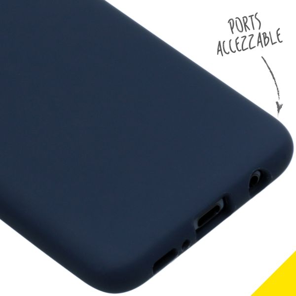 Liquid Silicone Backcover Samsung Galaxy S10e - Blauw - Blauw / Blue