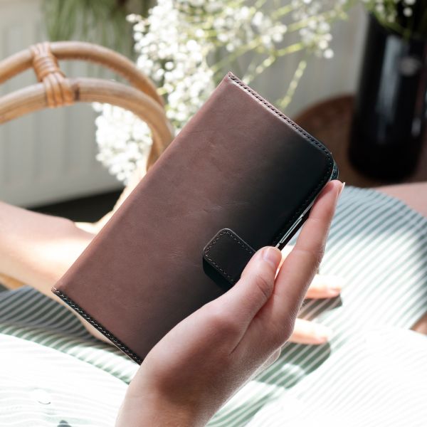 Echtleder Klapphülle Braun für das Samsung Galaxy S10
