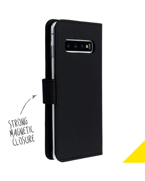 Wallet TPU Klapphülle Schwarz für das Samsung Galaxy S10