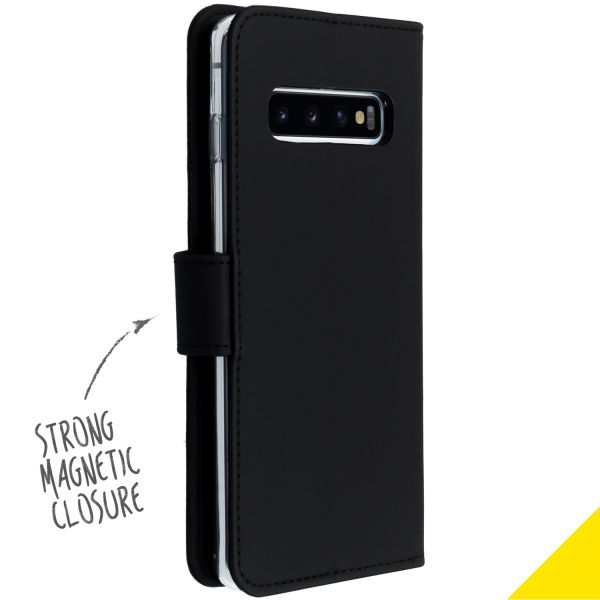 Wallet TPU Klapphülle Schwarz für das Samsung Galaxy S10