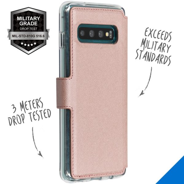 Xtreme Wallet Booktype Samsung Galaxy S10 - Rosé Goud - Rosé Goud / Rosé Gold