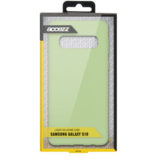 Liquid Silikoncase Grün für das Samsung Galaxy S10