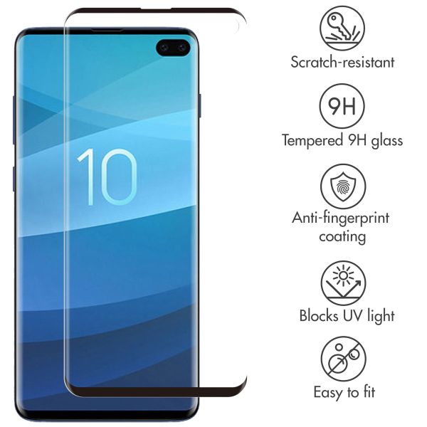 Premium Screen Protector aus gehärtetem Glas für das Samsung Galaxy S10 Plus