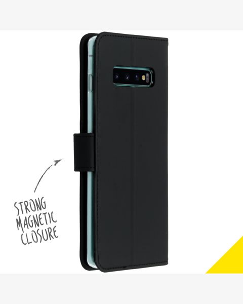 Wallet TPU Klapphülle Schwarz für das Samsung Galaxy S10 Plus