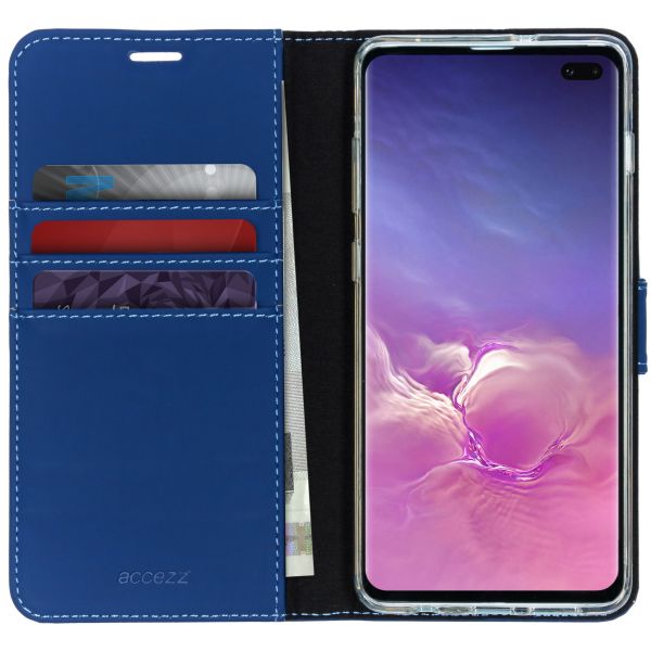 Wallet TPU Klapphülle Blau für das Samsung Galaxy S10 Plus