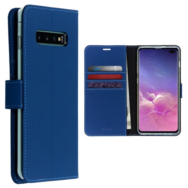 Wallet TPU Klapphülle Blau für das Samsung Galaxy S10 Plus