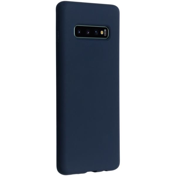Liquid Silicone Backcover Samsung Galaxy S10 Plus - Blauw - Blauw / Blue