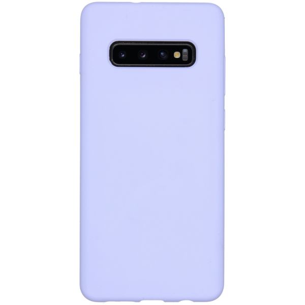 Liquid Silicone Backcover Samsung Galaxy S10 Plus - Paars - Paars / Purple