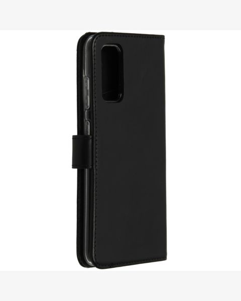 Echtleder Klapphülle für das Samsung Galaxy S20 - Schwarz