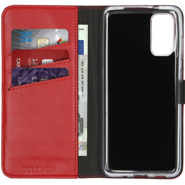 Echtleder Klapphülle für das Samsung Galaxy S20 - Rot
