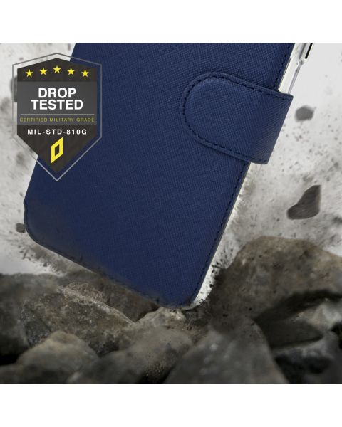 Accezz Xtreme Wallet Bookcase Samsung Galaxy S20 - Donkerblauw / Dunkelblau  / Dark blue