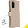 Wallet TPU Klapphülle Gold für das Samsung Galaxy S20 Plus