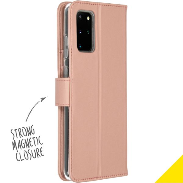Wallet TPU Klapphülle Roségold für das Samsung Galaxy S20 Plus