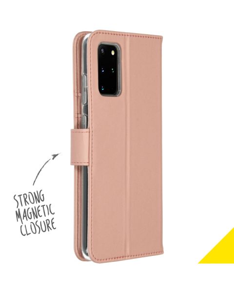 Wallet TPU Klapphülle Roségold für das Samsung Galaxy S20 Plus
