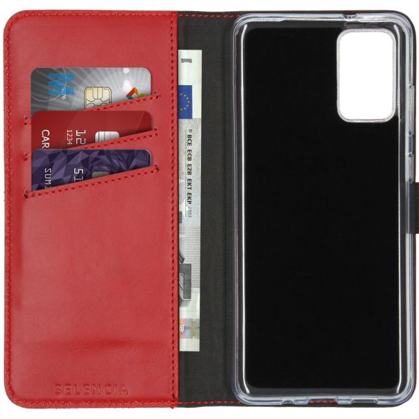 Echtleder Klapphülle für das Samsung Galaxy S20 Plus - Rot