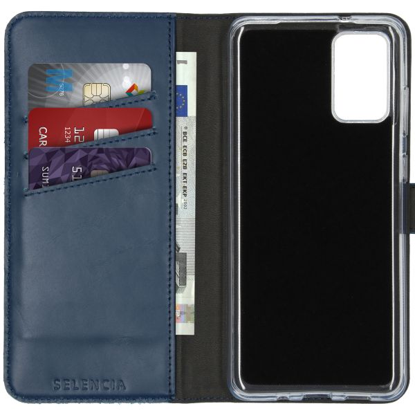 Echtleder Klapphülle für das Samsung Galaxy S20 Plus - Blau