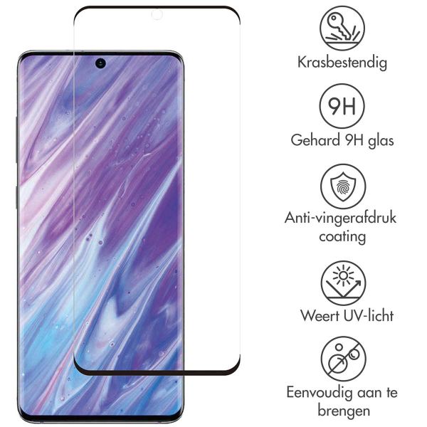 Premium Screen Protector aus gehärtetem Glas für das Samsung Galaxy S20 Plus - Schwarz