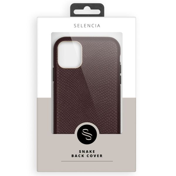 Selencia Gaia Slang Backcover Samsung Galaxy S20 Plus - Donkerrood / Dunkelrot / Dark Red