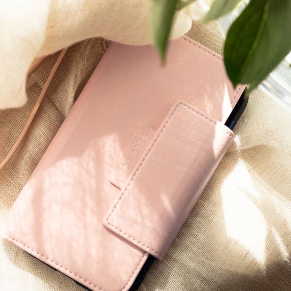 2-in-1 Uitneembare Vegan Lederen Bookcase Galaxy S20 Plus - Roze / Pink
