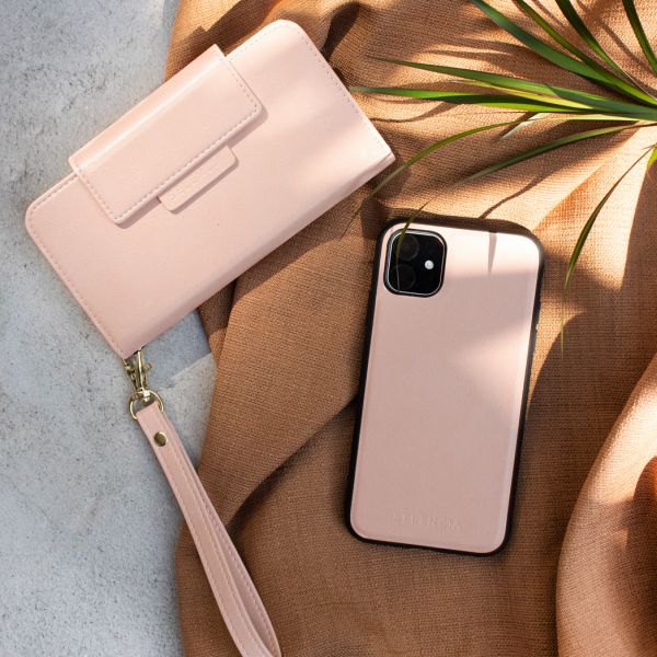 2-in-1 Uitneembare Vegan Lederen Bookcase Galaxy S20 Plus - Roze / Pink