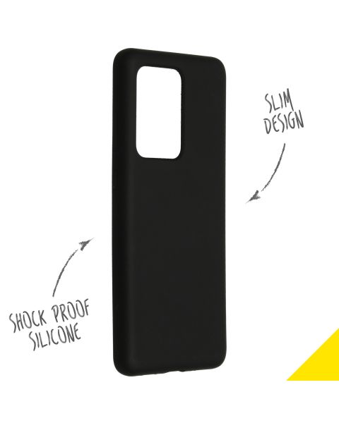 Liquid Silikoncase Schwarz für das Samsung Galaxy S20 Ultra