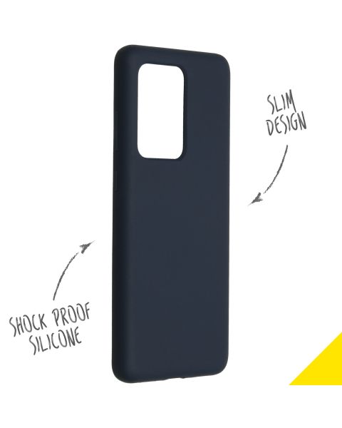 Liquid Silikoncase Blau für das Samsung Galaxy S20 Ultra