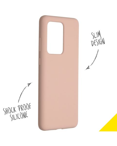 Liquid Silikoncase Rosa für das Samsung Galaxy S20 Ultra